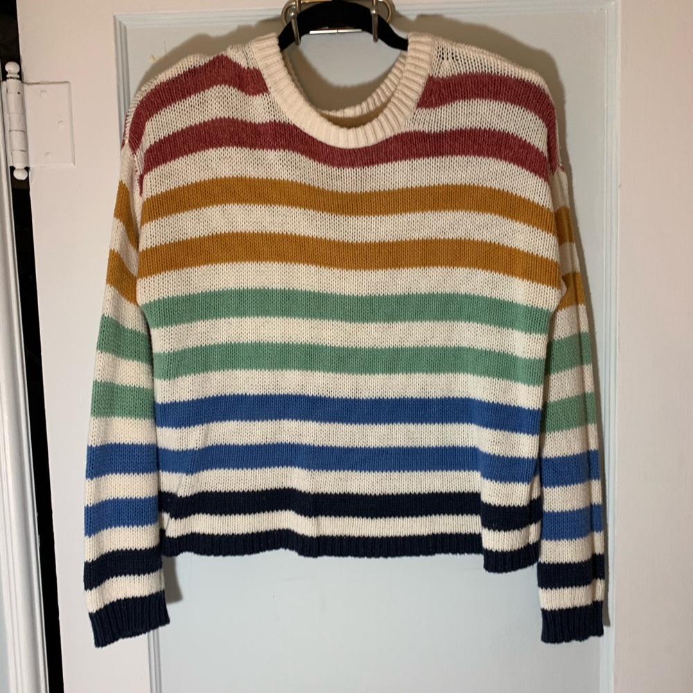 Rainbow Striped Sweater!